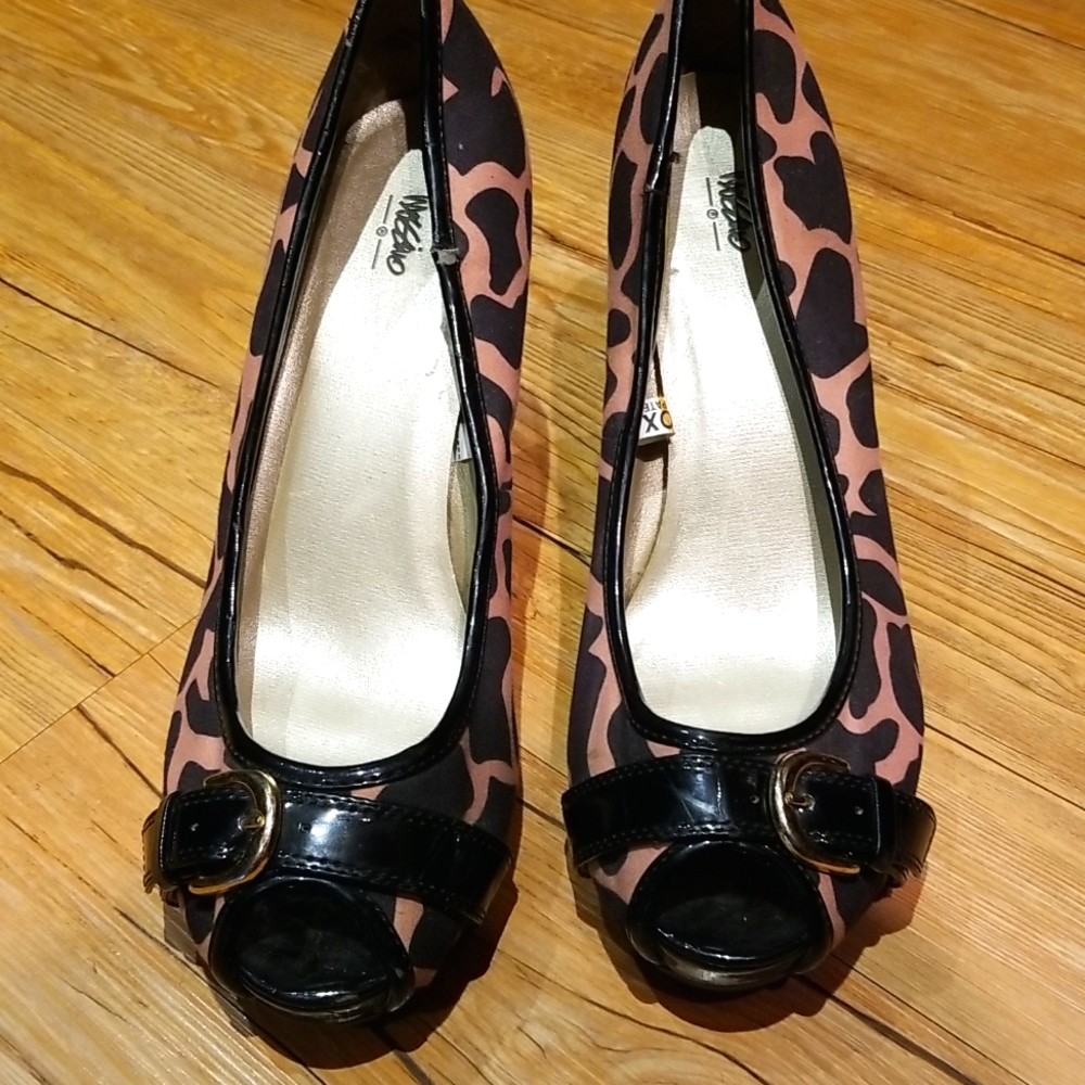 Mossimo Animal Print Peep Toe Heel